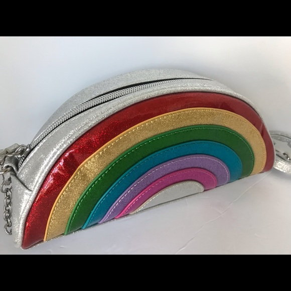 Glitter Rainbow LGBT Sparkle Clutch Micro Bag Mini - Picture 4 of 9